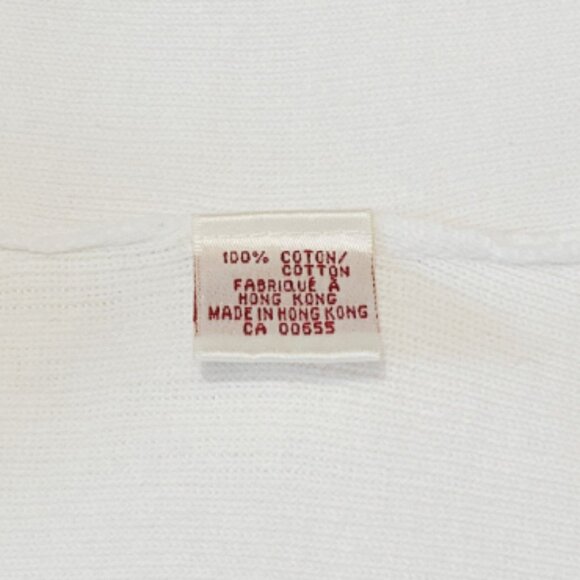 Classic Collections Women's Vintage White Button-Up V-Neck Sweater Size Large - Picture 5 of 6